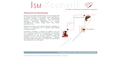 Desktop Screenshot of ism-kosmetik.de